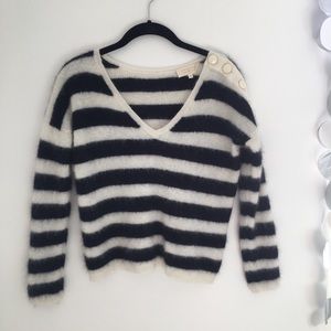 Sezane XS Striped Sweater